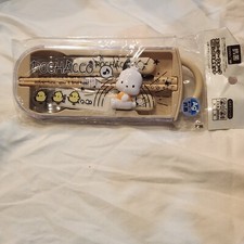 Pochacco Sanrio Chopstick Spoon Fork Lunch Trio Set Case New 1008
