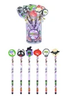 Halloween Pencils With Eraser Topper School Stationery Kids Party Bag Fillers