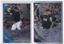 2010 Topps Chrome Brandon Hicks Auto Rookie Atlanta Braves
