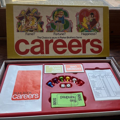 Vintage CAREERS 1976 Board Game Parker Brothers Complete