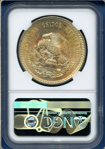 1947 Mo Mexico NGC MS64 Silver 5 Pesos S5P Cinco Pesos Coin Cuauhtemoc MS-64