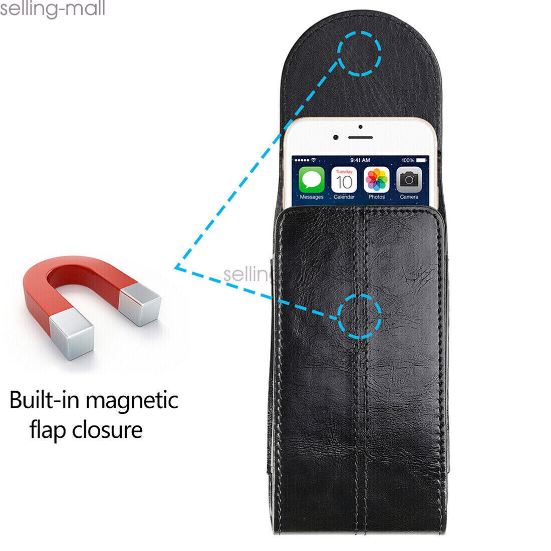 COVER CUSTODIA DA CINTURA PASSANTE HTC ONE SV C525U IN PELLE CINTA CLIP S3 EBa - Foto 8