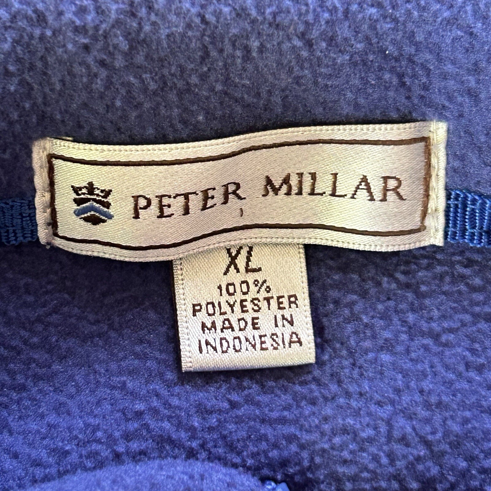 Peter Millar Jacket  Men Extra Large Blue Fleece … - image 3