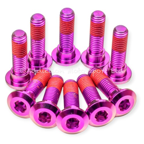 15x Kawasaki Ninja ZX7R 96-03 Purple Titanium Front and Rear Disc Rotor