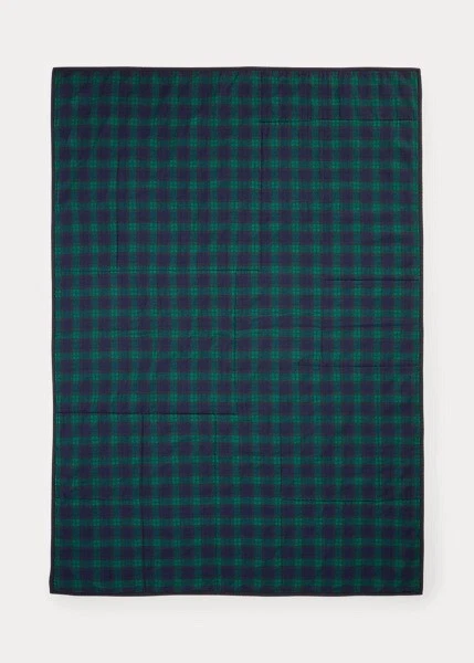 Ralph Lauren Polo Knollwood Manta a Cuadros Verde Rojo Azul - 50 x 70" - $375 Foto 3 de 4