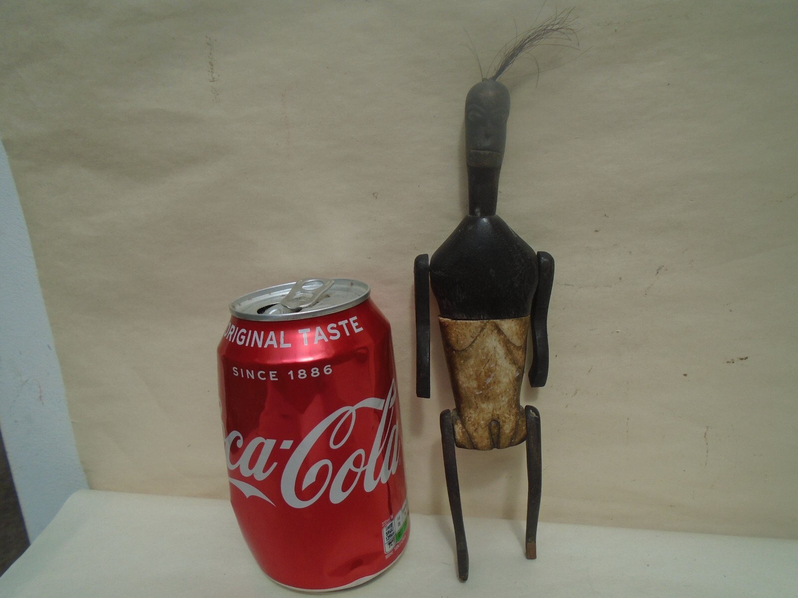 Curious African wooden fetish figure with movable limbs UNUSUAL VOODOO