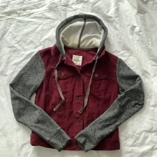 Vintage 90's Mudd Corduroy Jersey Hoodie Jacket Size Xs