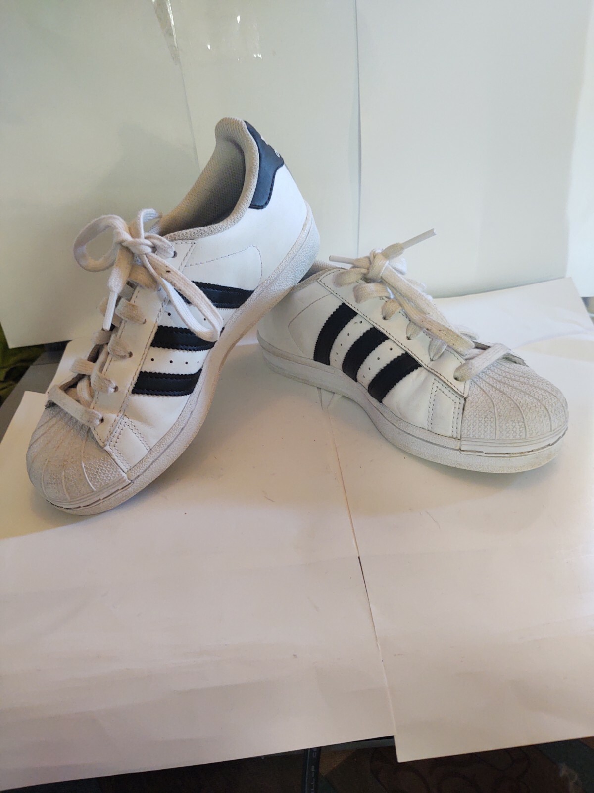 Adidas Superstar J FU7712 (C77154)Youth Kids Unisex Sz 4 White/Black  Stripes | eBay