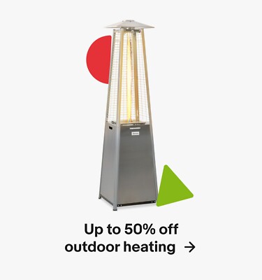 Up to 50% off outdoor heating