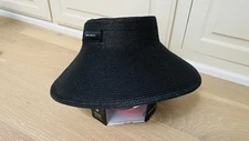 Laura Ashley One Size fits all Sun Visor Black Women hat