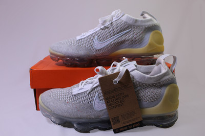 Nike Air VaporMax 2021 Flyknit DC4112100 Shoes Wht Pure Platinum Womens Size10.5
