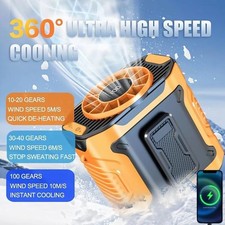 Portable Waist Clip on Fan Hanging Cooling Fan USB Rechargeable Power Bank Fan