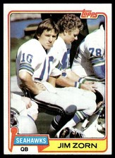 1981 Topps Jim Zorn Seattle Seahawks #125