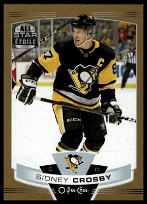 2019-20 O-Pee-Chee #155 Sidney Crosby Pee-Chee - Gold Border