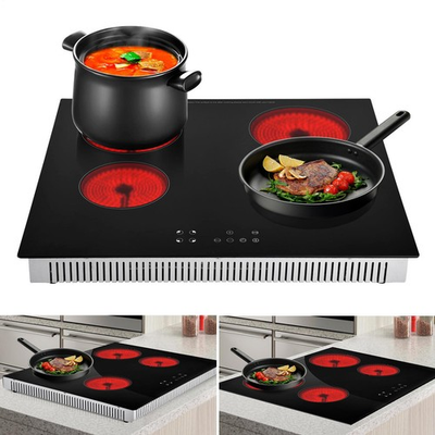 #ad 8000W Portable Induction Cooktop Countertop Four Cooker Burner Stove Hot Plate $97.99