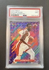2025-26 Topps Finest - Rare Dwyane Wade #298 Purple Geometric Refractor 3/50
