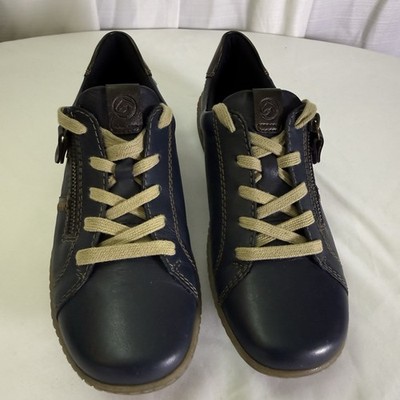 Remonte R1426-15 Women s Leather Zip Lace Sneakers Blue Remonte-Tex EU 37 US 6.5