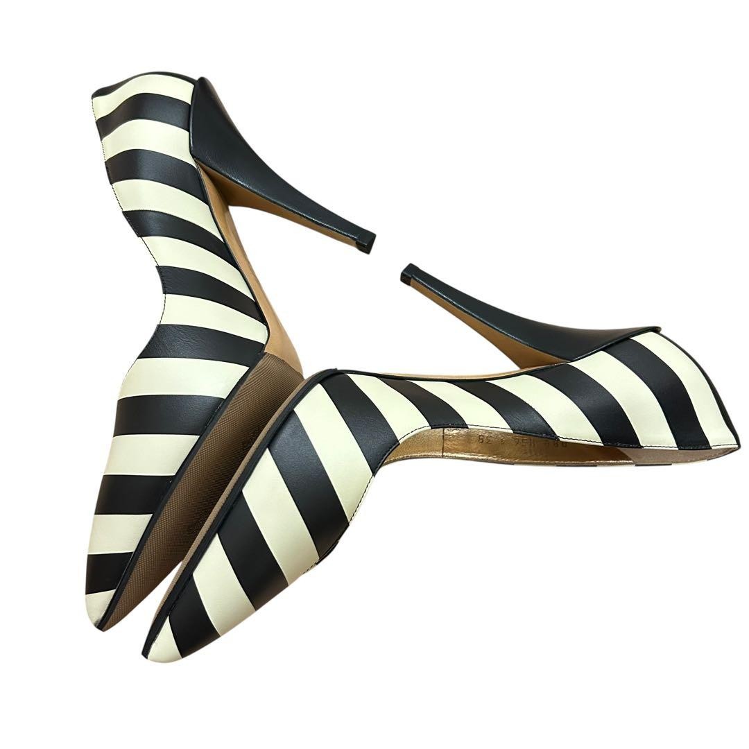 VALENTINO GARAVANI High Heels Pumps Size 38 White Black Excellent Condition thumbnail 5