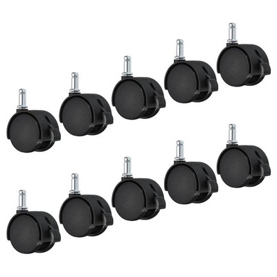1.6'' Swivel Wheels 10pcs Nylon Elastic Rim Swivel Leg Wheels