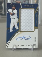 2020 Panini Immaculate Auto 78/99 Travis Demeritte #DJA-TD (AU, RC) Tigers 