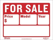 BAZIC 9" X 12" For Sale Sign 2-Line