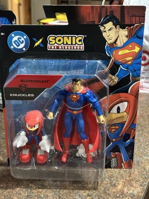 DC x Sonic the Hedgehog Superman Knuckles Crossover Action Figure 2-Pack New