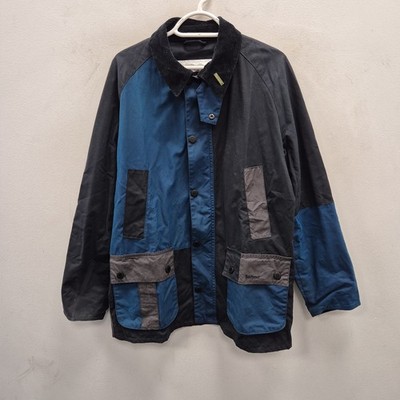 Barbour X End Re-engineered Ashby Wax Waterproof Blue Navy Country Jacket Coat M