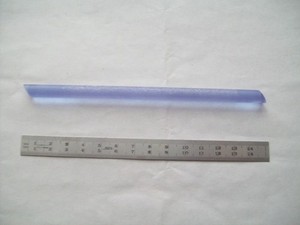 Silicate Nd:glass laser rod 8 x 150 mm, Brewster ends, type Schott LG630 