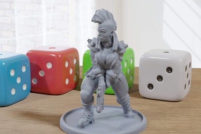Street Kid - 3D Printed Proxy Minifigures for Sci-fi / Cyberpunk Miniature Table