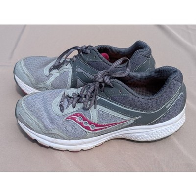SAUCONY COHESION 10 Women s Athletic Shoes Size 9 Run Jog Sports Grey Pink