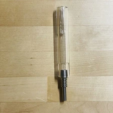 5" Clear Glass Wax Labs Micro NC Heat Resistant Honey Straw w/ 10mm Titanium Tip