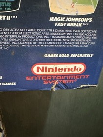Original Nintendo NES Sports Set Box, Styrofoam, Manual, Posters NO CONSOLE Mint