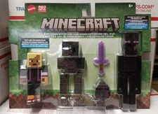 2025 Minecraft Figure 2-Pack: END CONQUEROR KAI & ENDERMAN (w/ Dragon Egg) New