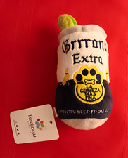 Haute Diggity Dog Grrrona Extra Beer Can Plush Squeaky Stuffed Dog Toy TY-3402