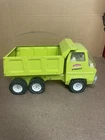 Tonka Truck Toys Green Hydraulic Dump Truck Pressed Steel Vintage 1970's