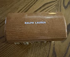 Ralph Lauren Horsehair Clothes Brush Wooden Garment Brush Wardrobe Care Natural