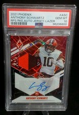 2021 PANINI PHOENIX ANTHONY SCHWARTZ RC RPS RKE AUTO JERSEY-LAZER POP💥1 PSA 10