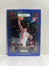 2023-24 Panini Prizm #’d /150 Adama Sanogo Blue Disco #286 Rookie RC - Bulls