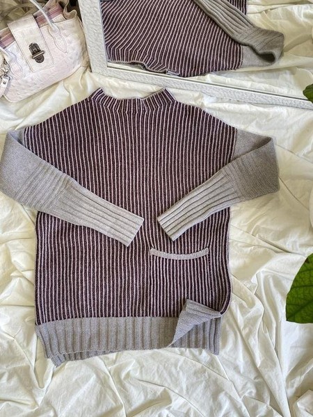 Women Barbour Sweater Burgundy Viscose 38