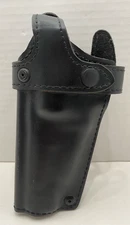 SAFARI-LAND MODEL 070-1698 OWB GLOCK S&W 10-19 LEFT-HANDED GUN HOLSTER ~ USED