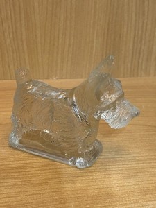 Scottish Terrier Scotty Dog Depression Glass VTG Collectible Retro Figurine