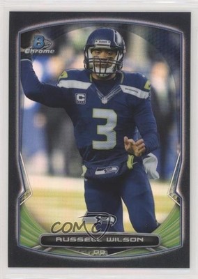 2014 Bowman Chrome Black Refractor 11/299 Russell Wilson #30 03si