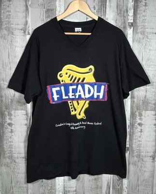 Vintage Fleadh Festival T-Shirt 1999 Van Morrison MacGowan Costello 90er XL