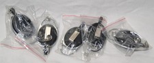 lot of 5 badge holder black w/ retractable cord  carabiner clip