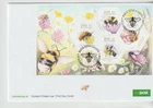 Ireland 2018 Flora & Fauna Native Iris Bees M/Sheet FDC per scan