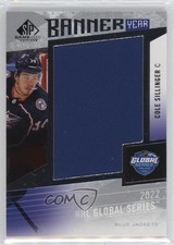 2023 Upper Deck SP Game Used Banner Year 2022 Global Series Cole Sillinger 18m3