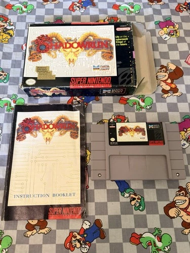 Shadowrun (Super Nintendo SNES, 1993) Authentic Complete CIB Manual TESTED