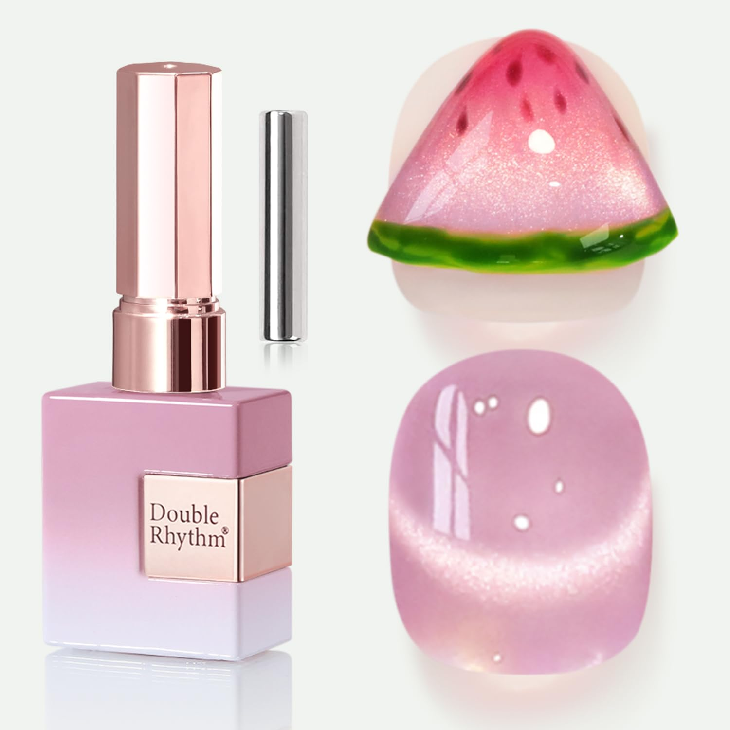 0.5 OZ Cat Eye Gel Polish with Magnet 15ML Holographic Glitter Shimmer Transluce