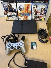 Sony PlayStation 2 PS2 Slim Console Bundle  Controller & Games
