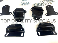 Juego De Soportes De Montaje De Motor V-8 Para Chevy Belair 1955-1957, Montaje Lateral En Ubicación Original, Acabado En Negro
